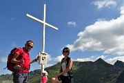 33 Alla croce di vetta della Cima di Mezzeno - Giovanni Paolo II (2230 m)